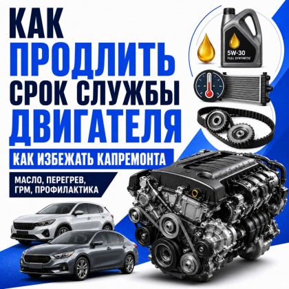 Как продлить срок службы двигателя автомобиля без капитального ремонта