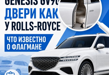 Флагманский Genesis GV90 получит двери в стиле Rolls-Royce Cullinan